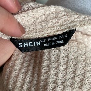 Waffle knit long sleeve